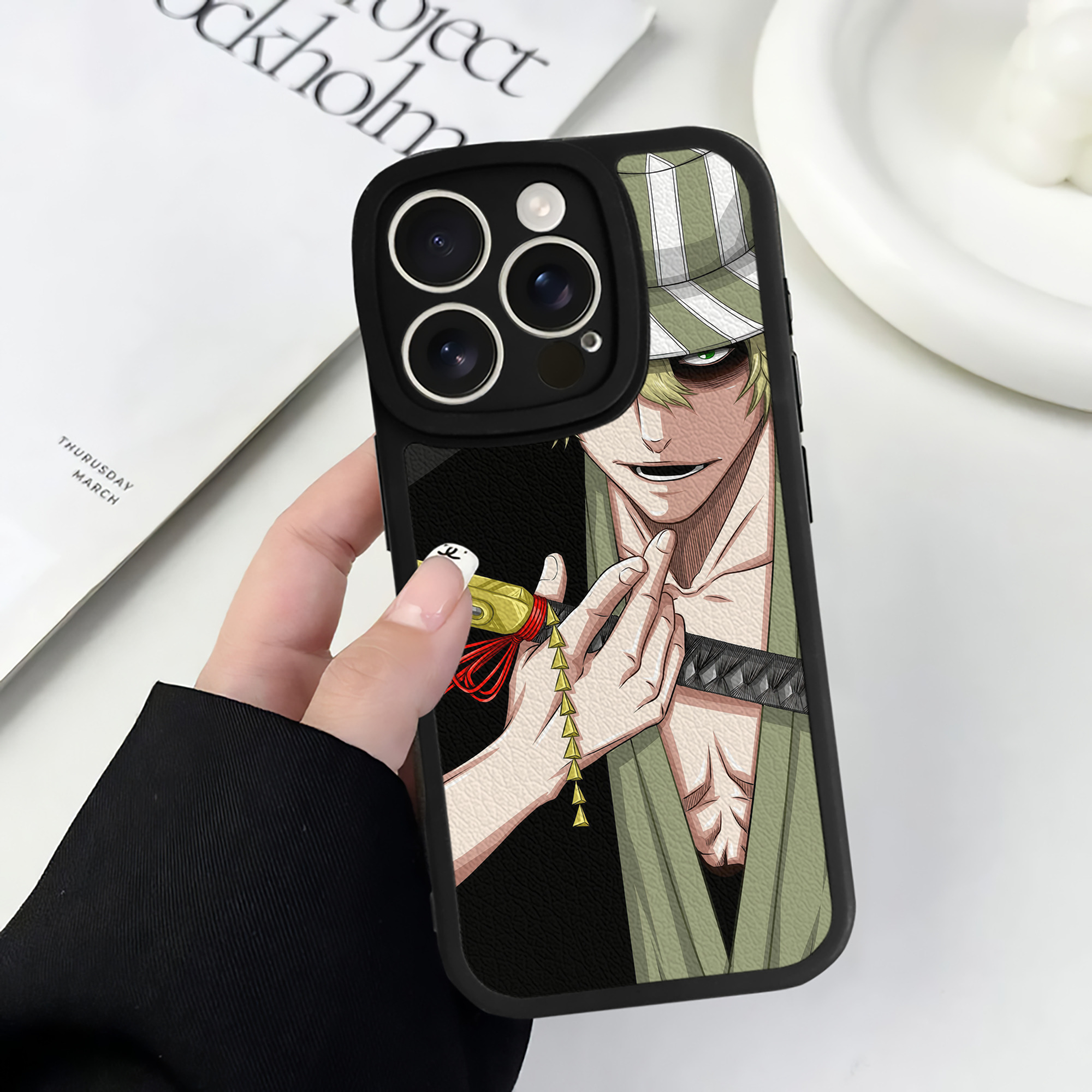 （画像用） ブリーチ BLEACH 【iPhone 16シリーズ対応】シリコンスマホケース（レザー調） 材質：シリコン